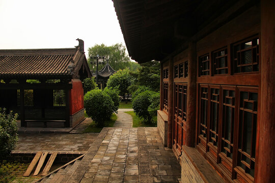 中式庭院古建筑景致