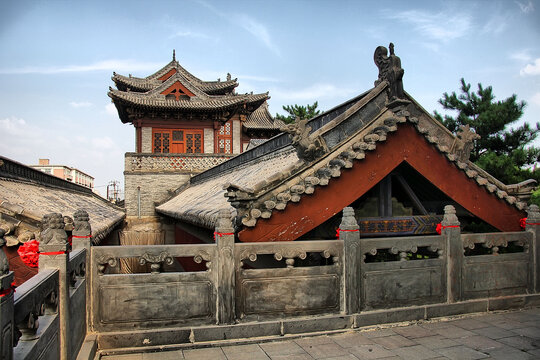 中式古建筑屋顶景观
