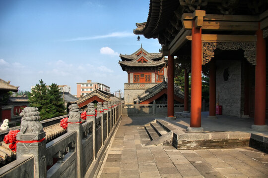 中式古建筑庭院景致