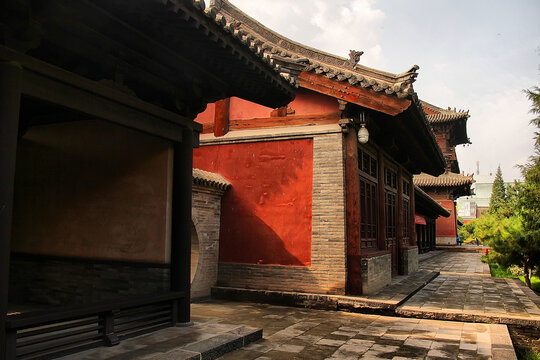 中式古建筑庭院景致
