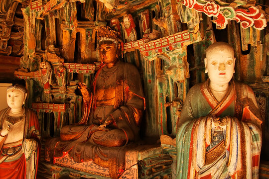 精美古代佛像艺术雕塑