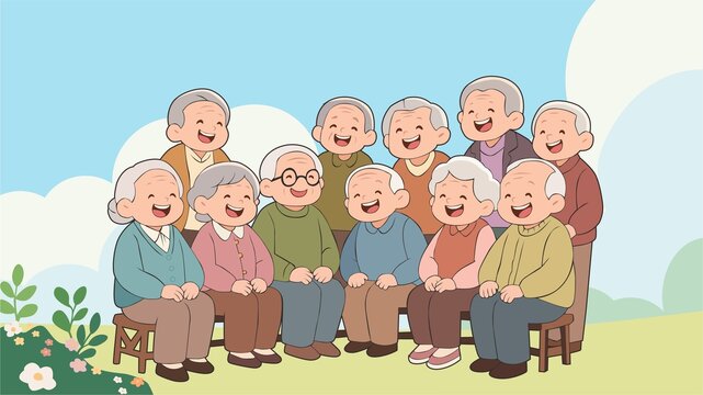 敬老院海报