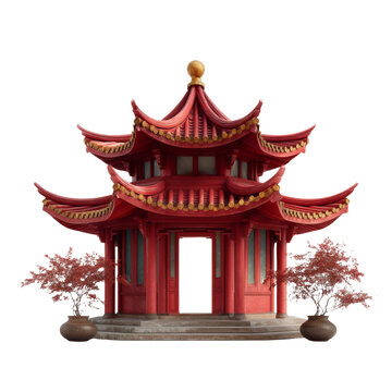 [免抠素材]中国传统亭阁建筑设计图