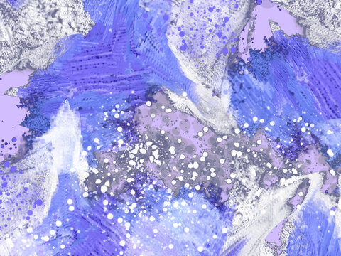 水彩喷绘水彩装饰画
