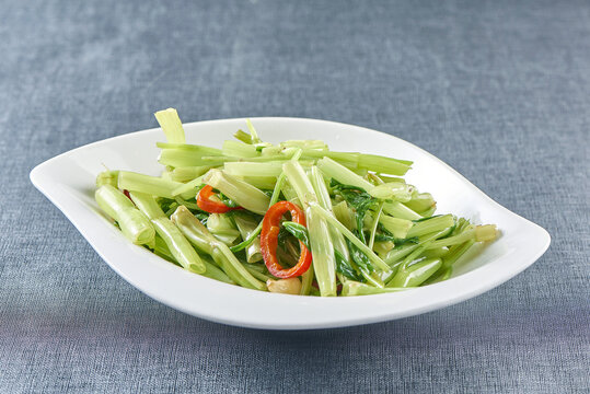 马拉盏炒通菜