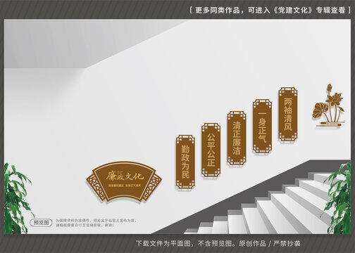 廉政楼梯文化墙