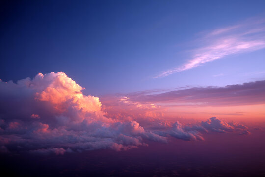 绚丽云霞夕阳美景