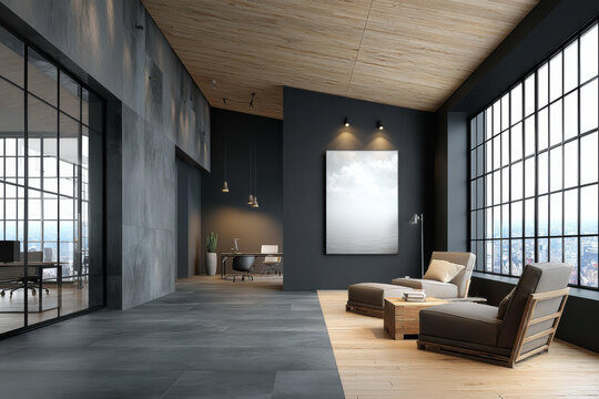 现代工业loft室内设计