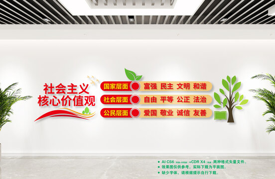 校园社会主义核心价值观文化墙