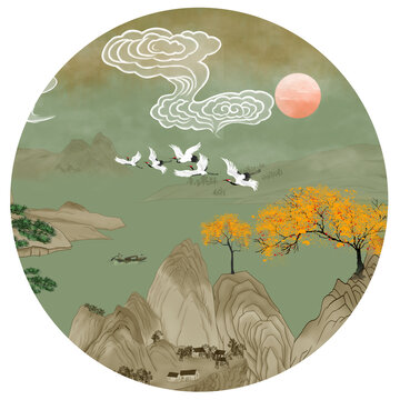 中式国画山水