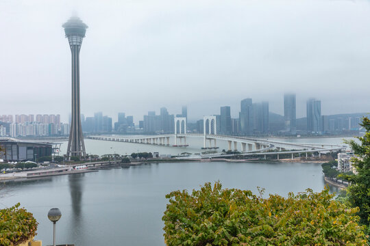 澳门城市景观与地标建筑