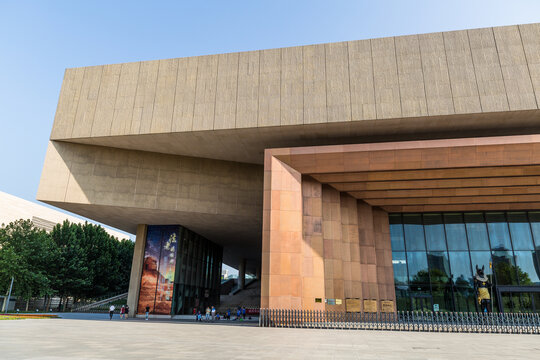 天津博物馆建筑外墙石材装饰