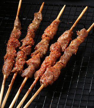 烧烤牛肉串