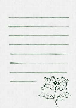 花卉信纸雏菊