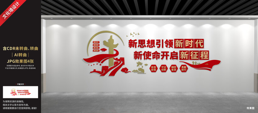 新时代新思想文化墙