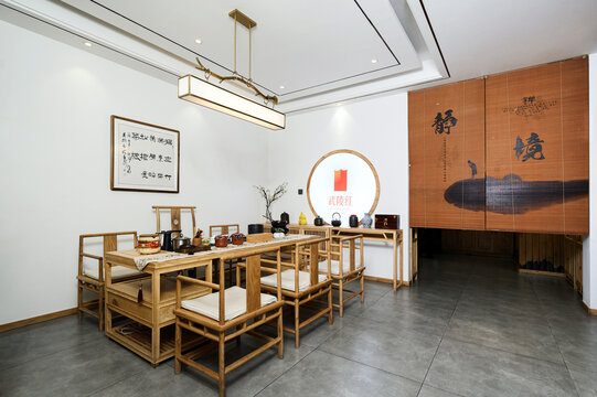 中式雅致茶室空间展示