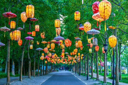 林荫路花灯