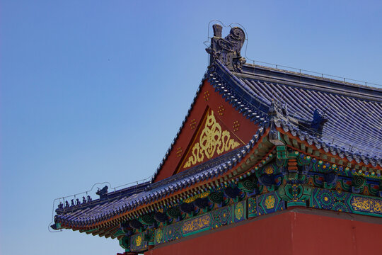 北京天坛祈年殿古建筑