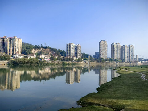福建永安沙溪风光