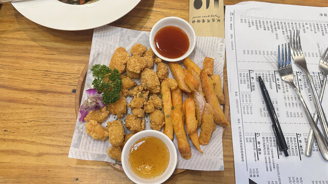 美味炸鸡薯条双拼套餐