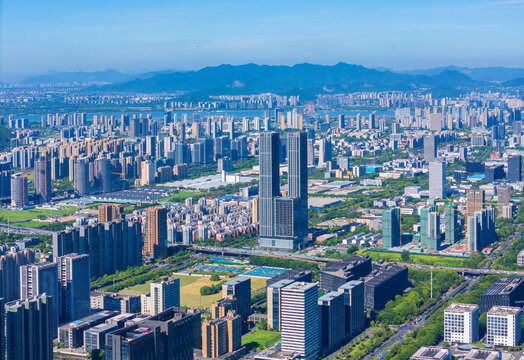 杭州市滨江区城市风光