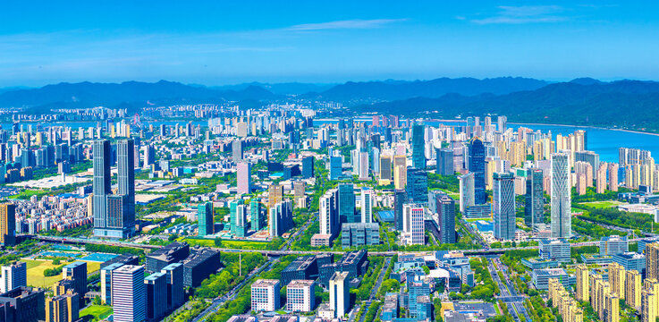 杭州市滨江区城市风光