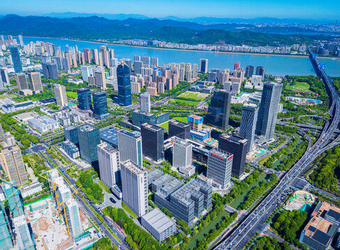 杭州市滨江区城市风光