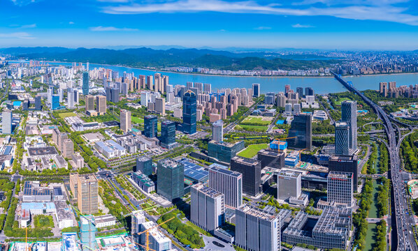 杭州市滨江区城市风光