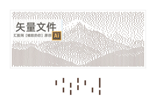 线条山镂空板