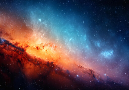深邃宇宙中的星云奇观
