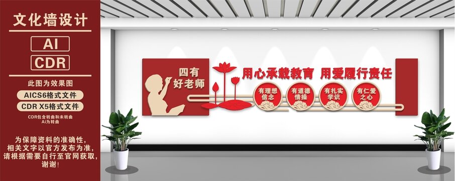 四有好老师文化墙