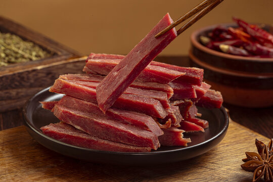 手撕牛肉干