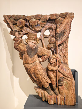 木雕人物古代人物