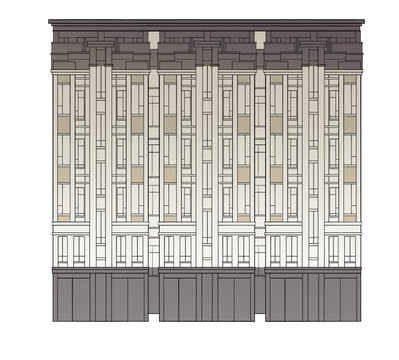 现代风格建筑外立面设计图