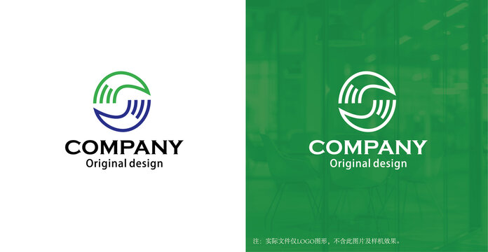 S字母双手环绕logo