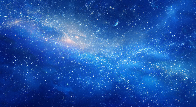 蓝色宇宙星空背景