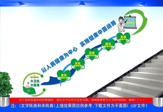 医院楼道文化墙