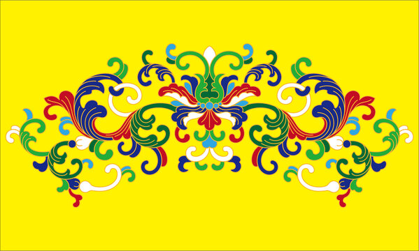 传统纹样番莲纹