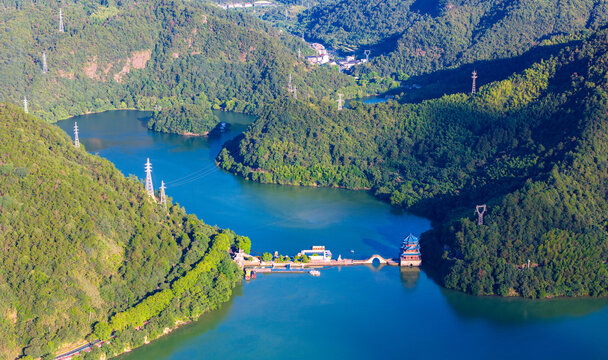 杭州市桐庐县富春江小三峡风光