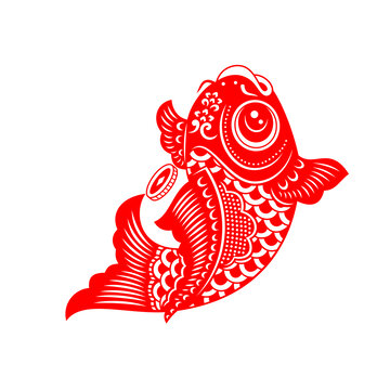剪纸鱼