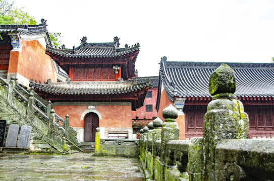 武当山旅游区古雅中式传统建筑景致