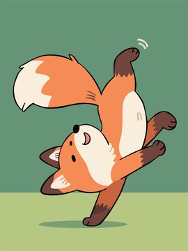 翻跟斗的狐狸