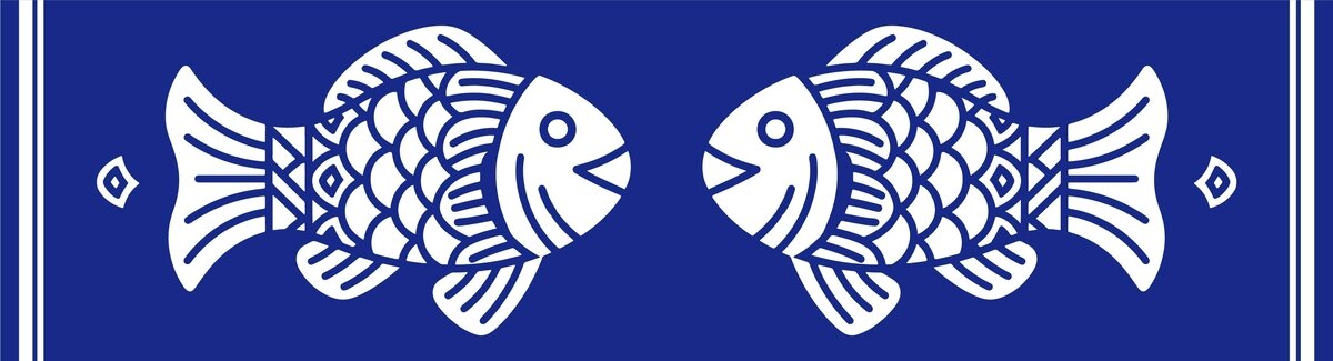 双鱼图案边框花纹