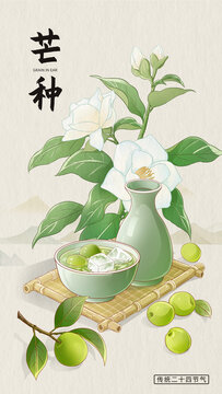 芒种节气插画