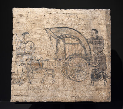 古代车马出行画像砖