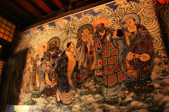 精美古代佛教题材壁画