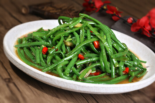 炒长豆角