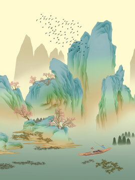 青绿山水