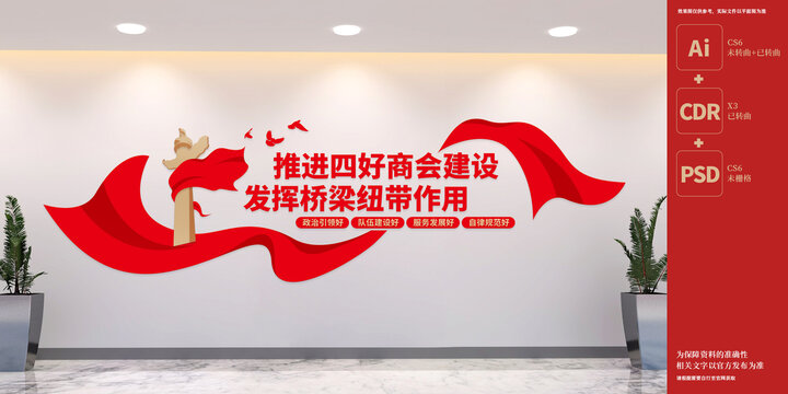 全国工商联标语文化墙
