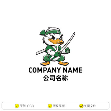 绿色服装卡通鸭子